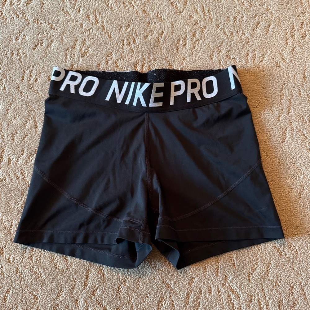 Nike Black Athletic Shorts Pro Compression Style
